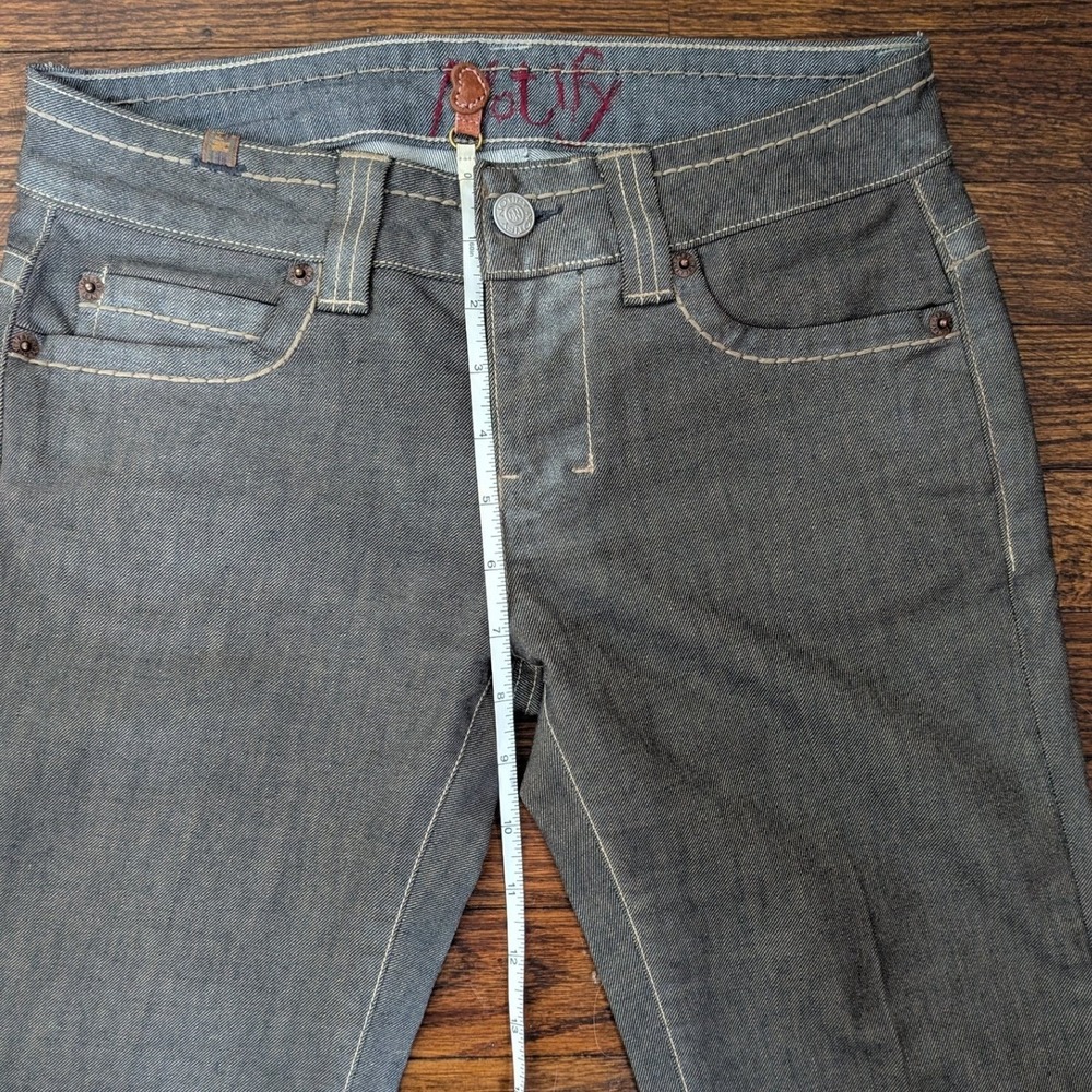 Notify Women's Hellebora Grey Straight Leg Jeans Made in Italy Grunge Size 0/25 - Picture 7 of 9